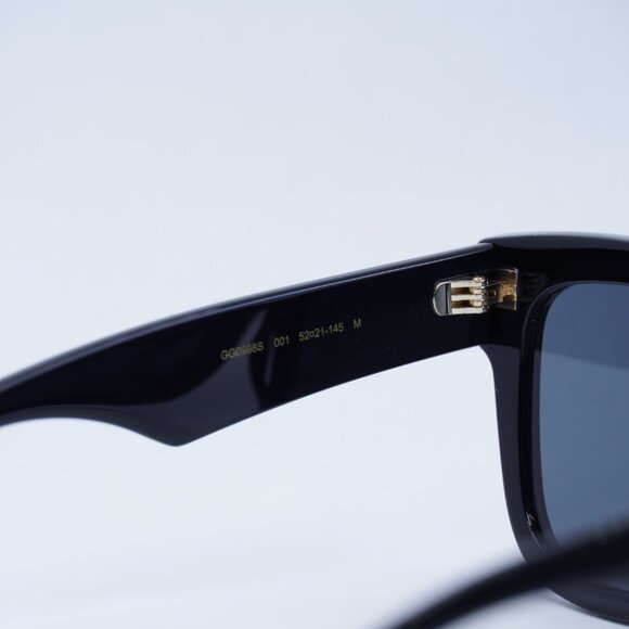 Gucci GG0998S 001 Sunglasses Black Square Frame, Grey Lenses main image 6